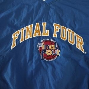 1997 NCAA Final Four Indianapolis Windbreaker Pullover Jacket Pockets Embroidery